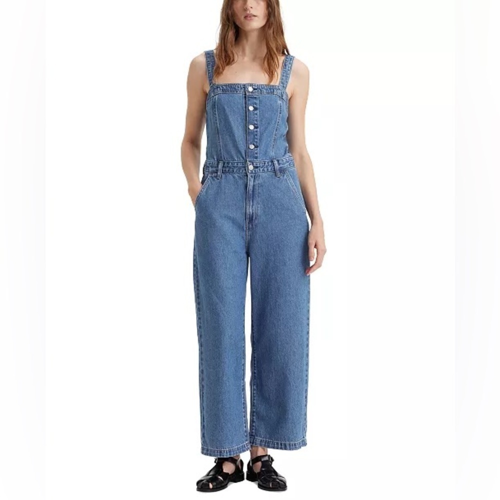 Levi's Premium Drea Blue Denim Jumpsuit Women's Small